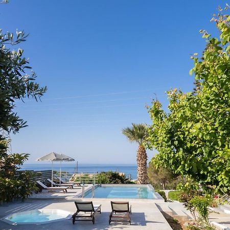 Queen'S Gem Luxury Villa - Heated Jacuzzi & Pool 赫索尼索斯 外观 照片